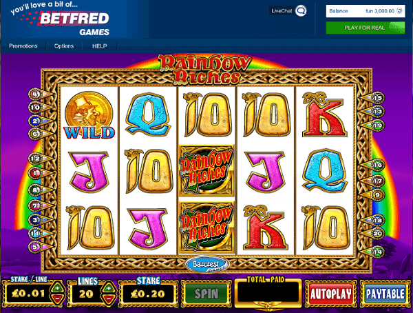 Betfred rainbow riches club