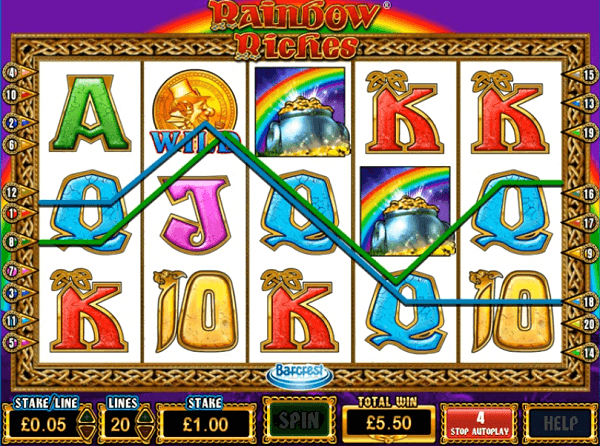 rainbow riches online casino