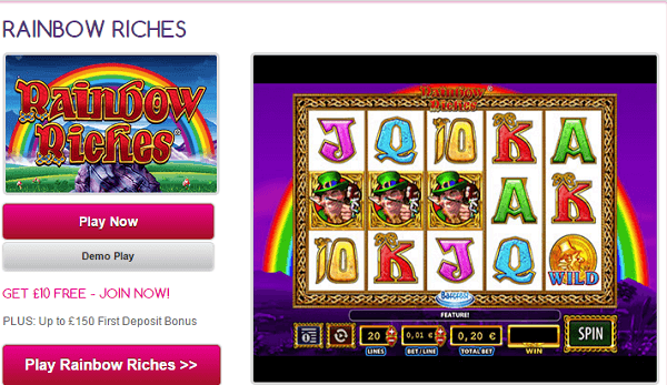 Play Slots For Fun Rainbow Riches