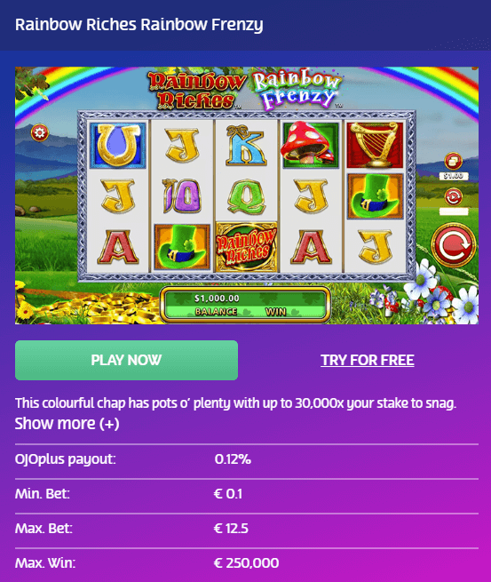 Rainbow Riches Rainbow Frenzy Slot