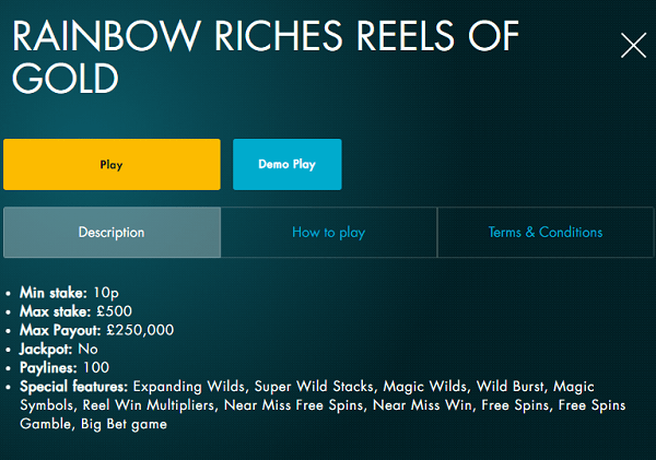Reels Of Gold Demo